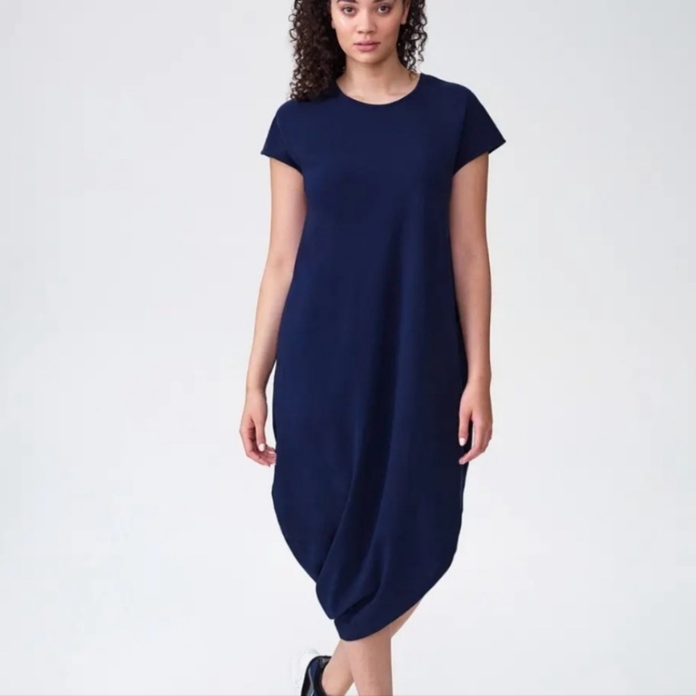Universal Standard Iconic Geneva Dress | Navy Blue Size 12